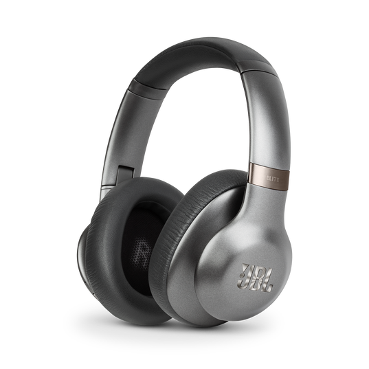 JBL EVEREST™ ELITE 750NC - Gun Metal - Wireless Over-Ear Adaptive Noise Cancelling headphones - Hero